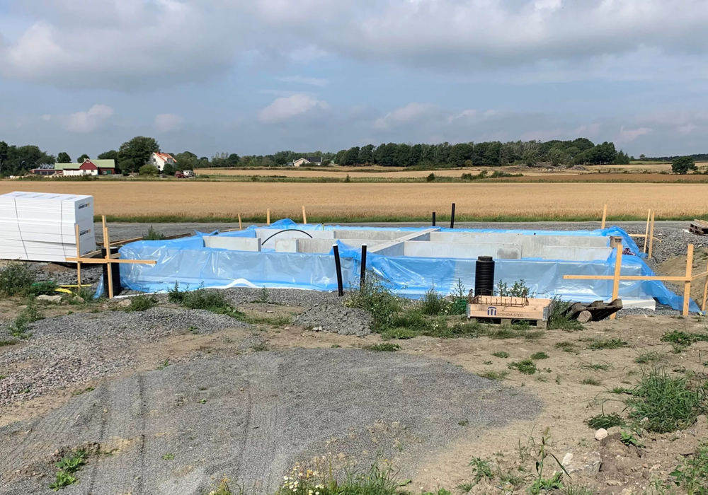 Grundläggning mindre bostadsområde