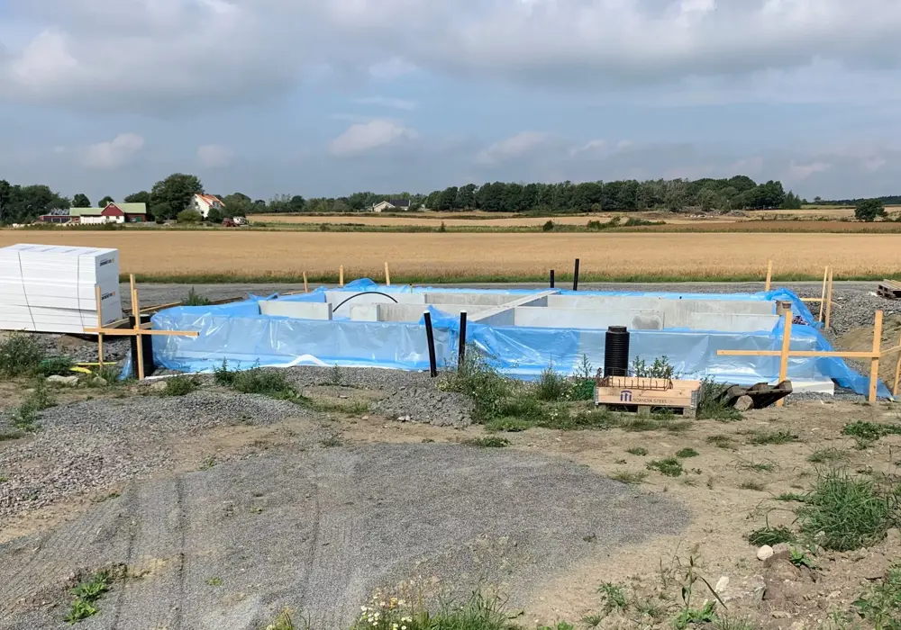 Grundläggning mindre bostadsområde