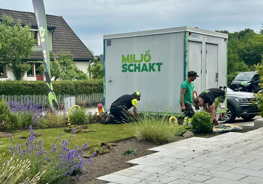 Finplanering av utemiljö efter dränering