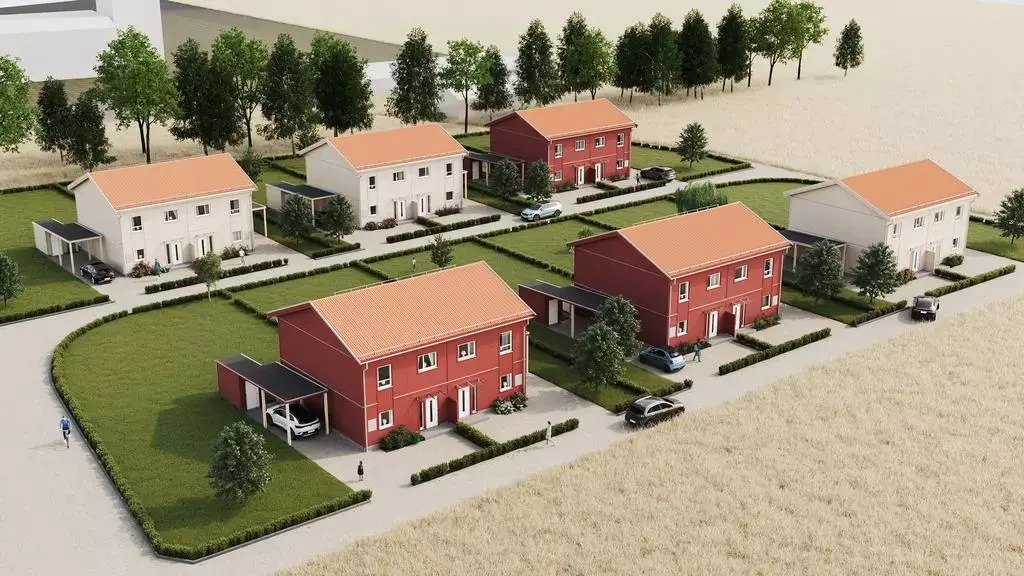 Grundläggning mindre bostadsområde