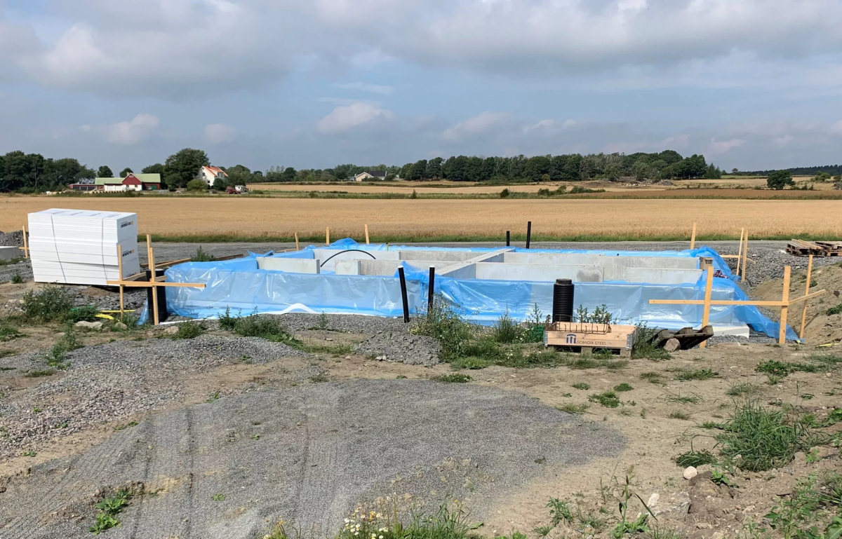 Grundläggning mindre bostadsområde