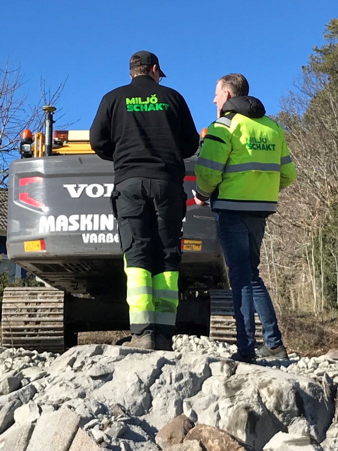 Grundläggning av villa